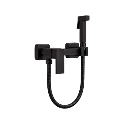 Смеситель для биде HAIBA HB5513-7 настенный с гигиеническим душем черный