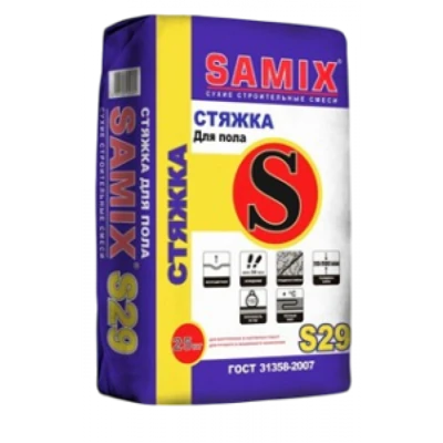 SAMIX Стяжка для пола цементная S-29, 25 кг