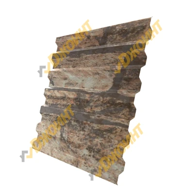 Профнастил С-21 0,5 Printech Fine Stone 3D (Светлый камень 3D)
