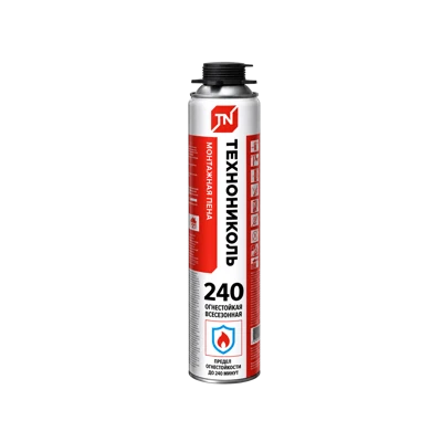 Пена монтажная огнестойкая ТехноНИКОЛЬ 240 PROFESSIONAL, 0,95 кг