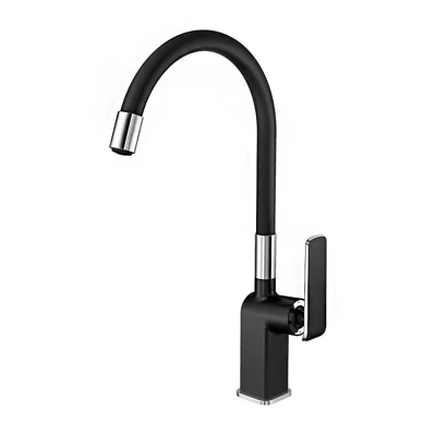 Смеситель для мойки HAIBA HB73548-7 черный, хром 1/2
