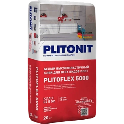 PLITONIT ВЫСОКОЭЛАСТИЧНЫЙ Белый клей PLITOFLEX 5000, 20 кг