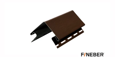 Угол для сайдинга Fineber Наружный угол 80 мм EXTRA ACRYLIC Коричневый (RAL 8017)