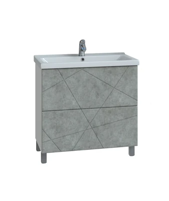 Тумба VIGO GEOMETRY 80 бетон с чашей 9696 tn.bsf.GEO.9696.80.2Y