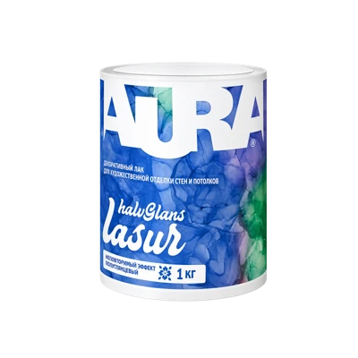 Декоративный лак Aura Lasur Halvglan 1 кг