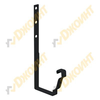 Держатель желоба прямоугольный 120*86 RAL 9005 черный