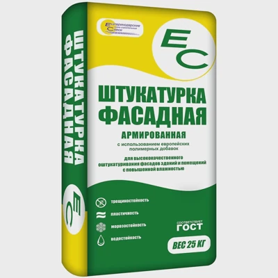 ЕС Штукатурка фасадная серая 25 кг