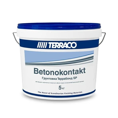 Грунтовка бетоноконтакт для гладкого бетона Terrabond SP, 5 кг