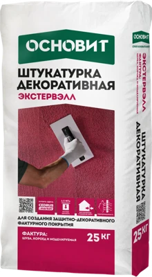 ОСНОВИТ Штукатурка декоративная шуба белая ЭКСТЕРВЭЛЛ OS-2,0 WS 25 кг
