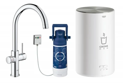 Смеситель для мойки GROHE RED II DUO с бойлером 4л. 30083001