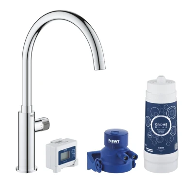 Смеситель для мойки GROHE BLUE PURE MONO с функцией фильтрации (стартовый комплект) 3/8 30387000