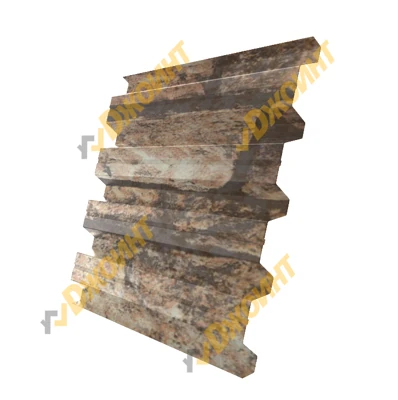 Профнастил Н-60 0,5 Printech Fine Stone 3D (Светлый камень 3D)