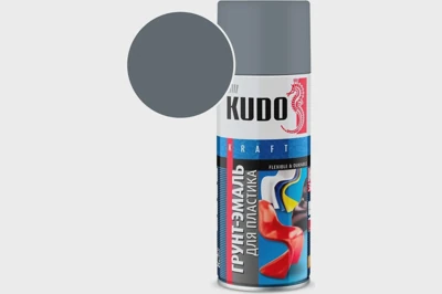 Грунт-эмаль аэрозоль KUDO №7031 серая для пластика