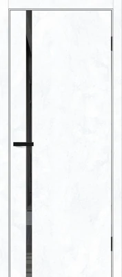 Дверь межкомнатная полотно Браво-0.40.П эко шпон Snow Art Mirox Grey 2000x900 мм