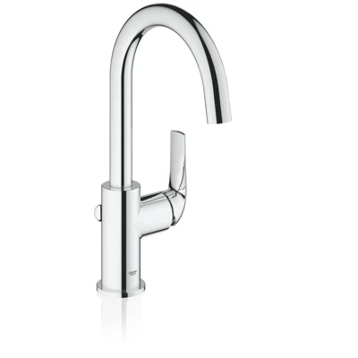 Смеситель для умывальника GROHE BAUCURVE донный клапан 3/8 23090000