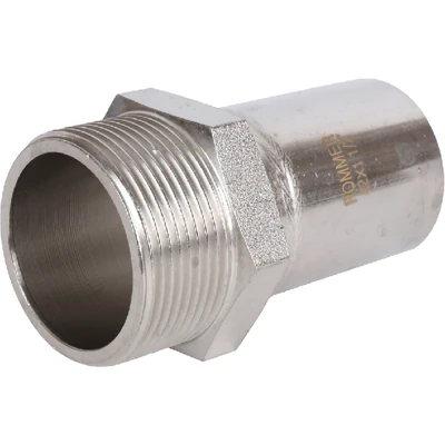Вставка резьбовая Rommer, нержавеющая сталь, наружная резьба 42х1 1/2"