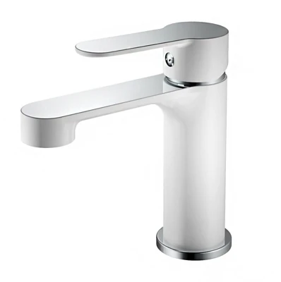 Смеситель для умывальника HAIBA HB10557-8 белый, хром 1/2