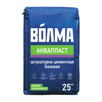 ВОЛМА Штукатурка Аквапласт, 25 кг