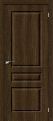 Дверь межкомнатная полотно Скинни-14 винил Dark Barnwood 2000x900 мм