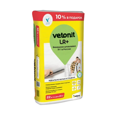 VETONIT LR+ Шпатлевка белая 22 кг
