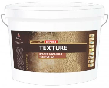 Краска фасадная текстурная Akrimax-TEXTURE 8 кг