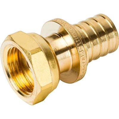 Переходник STOUT с НГ 20х1/2" для труб из сшитого полиэтилена аксиальный