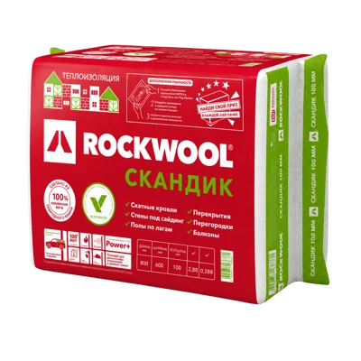 Утеплитель Rockwool Лайт Баттс Скандик 800*600*50 мм 12 плит