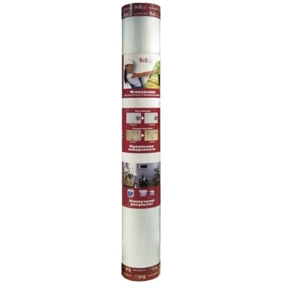 Флизелин для ремонтных и малярных работ под покраску WF110 1*25 м Wellton Fliz