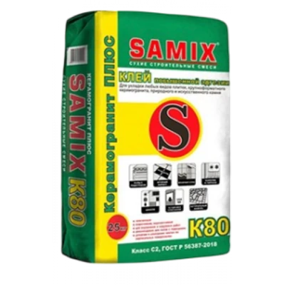 SAMIX К-80 Плиточный клей C2 TES1, 25 кг