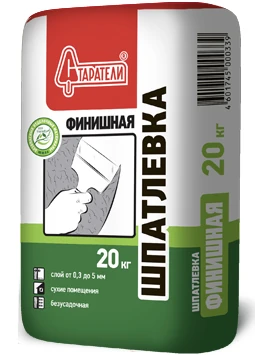 СТАРАТЕЛИ Шпатлевка финишная гипсовая 20 кг
