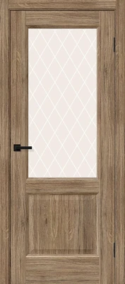 Дверь межкомнатная полотно Неоклассик-33 эко шпон Original Oak 2000x900 мм White Crystal