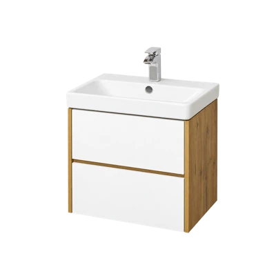 Тумба AQUATON СКАНДИ 70 подвесная без чаши белый, дуб 1A251801SDZ90
