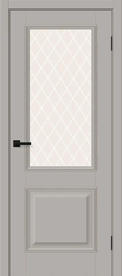 Дверь межкомнатная полотно Классик-13 пэт Grey Silk 2000x900 мм