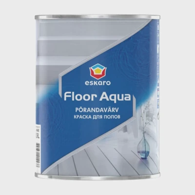 Краска износостойкая для полов Eskaro Floor Aqua, база TR, 2,7 л