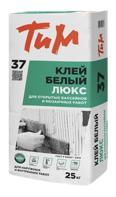 ТИМ Клей плиточный 37 высокой фиксации 25 кг